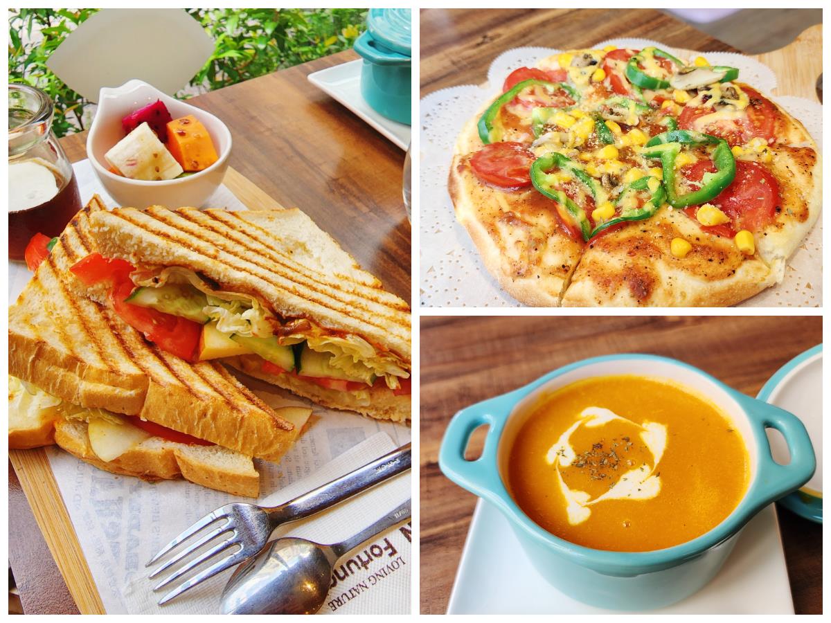 幸福咖啡 Fortunate Coffee南豐店｜桃園純素食早午餐｜宛如身處小木屋的療育下午茶